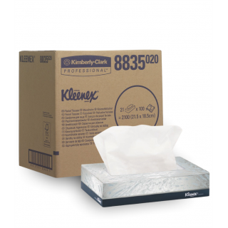Servetele faciale, 2 straturi, alb,  Kleenex  - Kimberly-Clark 